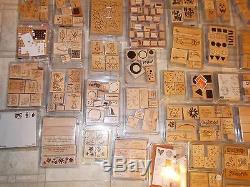 Stampin Up HUGE LOT of 56 Sets 455 Stamps 29 Ink Pads + MORE-LOOK
