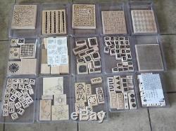 Stampin Up HUGE LOT of 77 Sets Retired New & Lightly Used Sets. SEE ALL PICTURE