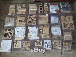 Stampin Up HUGE LOT of 77 Sets Retired New & Lightly Used Sets. SEE ALL PICTURE