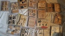 Stampin Up HUGE Lot of 94 Complete Sets of Stamps & 40+ roller stamps withink