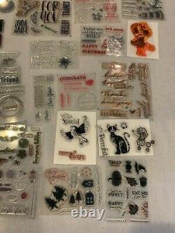 Stampin Up HUGE lot of previous paper pumpkin stamp sets, and misc. All occasion