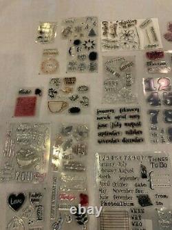Stampin Up HUGE lot of previous paper pumpkin stamp sets, and misc. All occasion