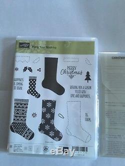 Stampin Up! Hang Your Stocking Stamp Set withChristmas Stockings Thinlit RETIRED