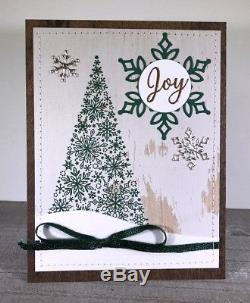 Stampin' Up! Happiness Surrounds & Snow is Glistening stamp sets & Snowfall dies