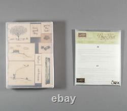 Stampin Up Happy Home Set of Wood Mount Rubber Stamps + Hearth & Home Framelits