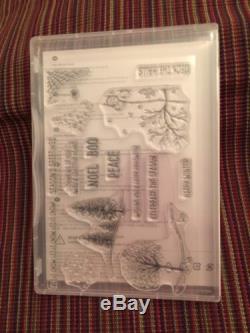 Stampin Up Happy Scenes Holiday Photopolymer Mount Set of 16 NEW