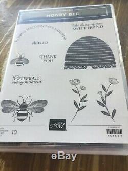 Stampin Up Honey Bee Stamp Set Detailed Bee Dies +30 sheets DSP