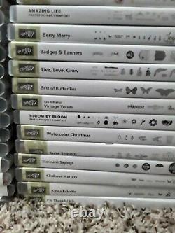 Stampin' Up! Huge LOT of 123 sets With Cases