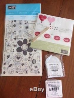 Stampin' Up Huge Lot! 26 stamp sets (246 stamps), Markers Paper, Buttons, Ribbon