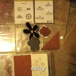Stampin' Up! Huge Lot 31 sets with Multiple embossing dies 2 new scrapbooks & More