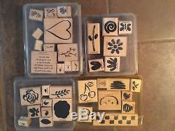 Stampin Up Huge Lot 321 stamps, 36 Stampin' Up! Sets, Some New