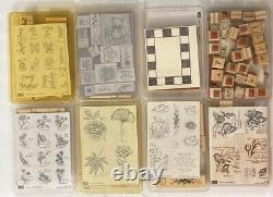 Stampin' Up Huge Lot 49 Sets Apprx 150+ Individual Wood Rubber Stamps 1997-2007