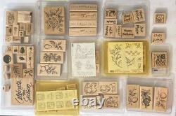 Stampin' Up Huge Lot 49 Sets Apprx 150+ Individual Wood Rubber Stamps 1997-2007