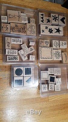 Stampin' Up! Huge Lot Of Assorted Stamp Sets Stamping Stamps 40 Different Packs