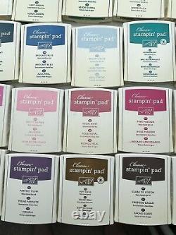 Stampin' Up Huge Lot of 48 Classic Ink Pads And Stamp Sets Many Retired