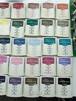 Stampin' Up Huge Lot of 48 Classic Ink Pads And Stamp Sets Many Retired