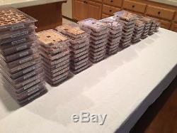 Stampin Up Huge Lot of 78 Sets / Mounted on Wood / Gently Used