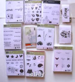 Stampin Up! Huge Lot of rubber stamp sets some with dies 30 sets