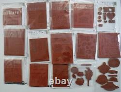 Stampin Up! Huge Lot of rubber stamps, dies and DSP paper 48 sets