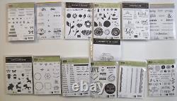 Stampin Up! Huge Lot of rubber stamps, dies and DSP paper 48 sets