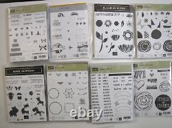 Stampin Up! Huge Lot of rubber stamps, dies and DSP paper 48 sets