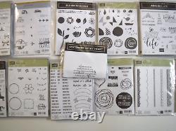 Stampin Up! Huge Lot of rubber stamps, dies and DSP paper 48 sets