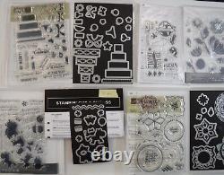 Stampin Up! Huge Lot of rubber stamps, dies and DSP paper 48 sets