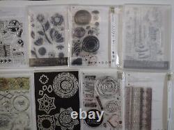 Stampin Up! Huge Lot of rubber stamps, dies and DSP paper 48 sets