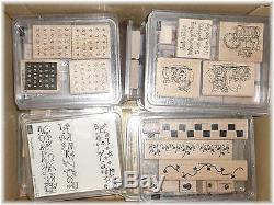 Stampin Up Huge Rubber Stamp Lot Retired Sets 354 Stamps + FREE GIFTS @@