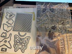 Stampin Up Huge lot 21 sets! Most are new. Some sets have dies included