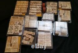 Stampin' Up! Huge lot 696 Stamps -79 Sets wood rubber craft stamps used/new