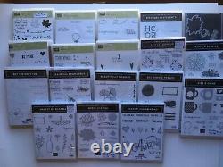 Stampin Up Huge lot Cling Set, Clear Cling, Photopolymer +