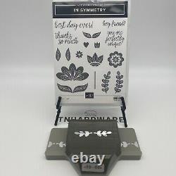 Stampin Up IN SYMMETRY Stamp Set + SYMMETRICAL STEMS BORDER PUNCH Bundle Flowers