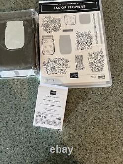 Stampin Up JAR OF FLOWERS stamp set and JAR punch Mason Shaker Domes