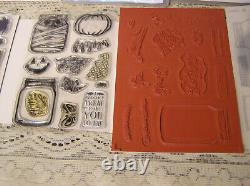 Stampin Up JAR OF HAUNTS, LOVE, SHARING SWEET THOUGHT sets + EVERYDAY JARS Dies