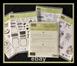 Stampin' Up! JAR OF LOVE, CHEER, HAUNTS, SHARING & DIES NEW complete sets