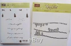 Stampin Up Jingle All The Way Set & Sleigh Ride Edgelits Dies Christmas Card #7B