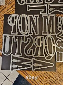 Stampin Up! LARGE LETTER FRAMELITS DIES Retired 141712 ALPHABET SET