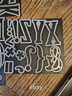 Stampin Up! LARGE LETTER FRAMELITS DIES Retired 141712 ALPHABET SET