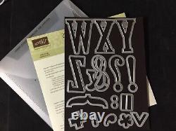 Stampin Up! LARGE LETTERS DIES & LETTERS FOR YOU Stamp Set