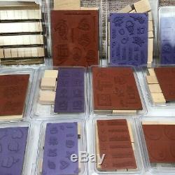 Stampin' Up LARGE LOT Mixed Occassion Spring Easter-17 wood stamp sets UNUSED