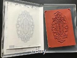 Stampin Up! LAYERED LABELS CM Stamp Set + Apothecary Accents Framelits Brand New