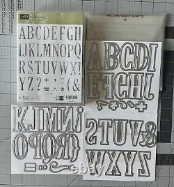 Stampin' Up! LETTERS FOR YOU Stamp Set & LARGE LETTERS Dies