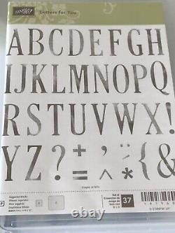 Stampin' Up! LETTERS FOR YOU Stamp Set & LARGE LETTERS Dies
