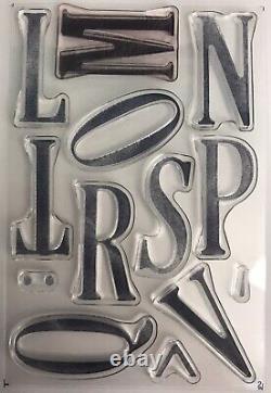 Stampin' Up! LETTERS FOR YOU Stamp Set & LARGE LETTERS Dies
