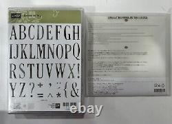 Stampin' Up LETTERS FOR YOU Stamp Set & LARGE LETTERS Dies Both NEW