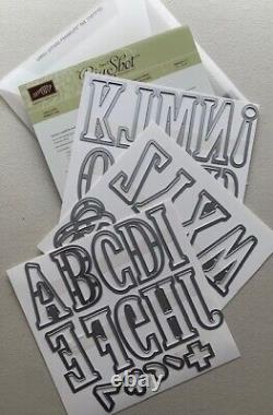 Stampin' Up! LETTERS FOR YOU Stamp Set & LARGE LETTERS Dies Gently Used