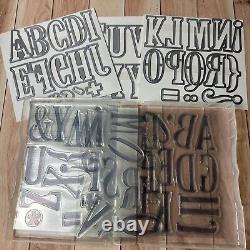 Stampin' Up! LETTERS FOR YOU Stamp Set & LARGE LETTERS Dies NEW