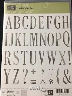 Stampin' Up! LETTERS FOR YOU Stamp Set & LARGE LETTERS Dies NEW #260