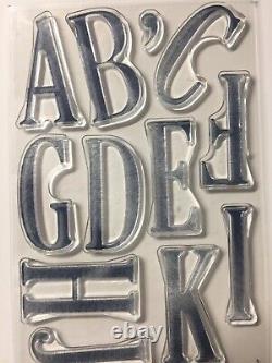 Stampin' Up! LETTERS FOR YOU Stamp Set & LARGE LETTERS Dies NEW #260